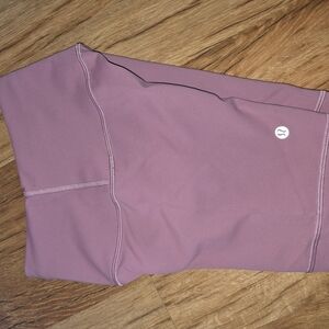 Lululemon Mauve Purple Leggings - Logo Visible